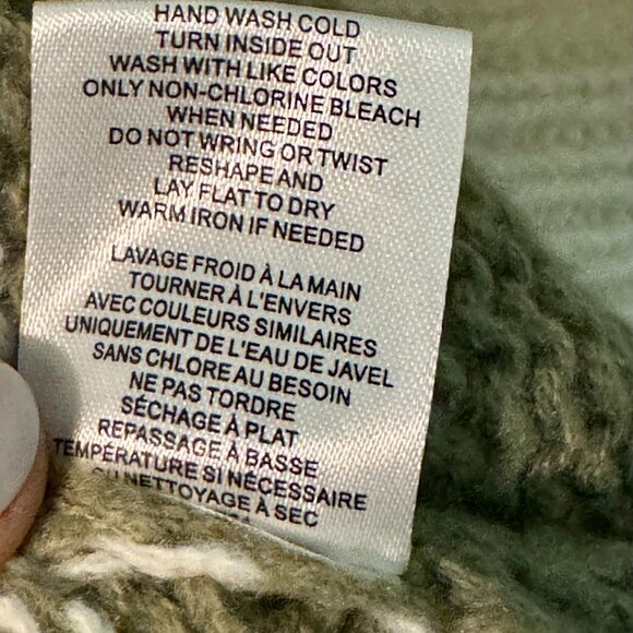 Z Supply Anders Striped Sweater – Willow Green/White – Size Small - Picture 9 of 10